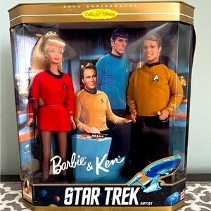 1996 30th Anniversary Star Trek Barbie and Ken doll.